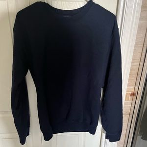 Plain dark blue sweater